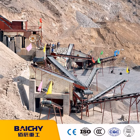 Preço da planta de britagem de mandíbula de rocha de mineração de 200 Tph, linha de produção de britagem de pedra, equipamento triturador de pedra agregado para pedreira